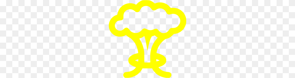 Yellow Mushroom Cloud Icon Png Image