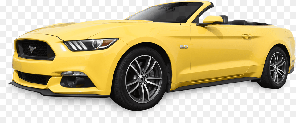 Yellow Mustang Convertible, Car, Vehicle, Coupe, Transportation Png