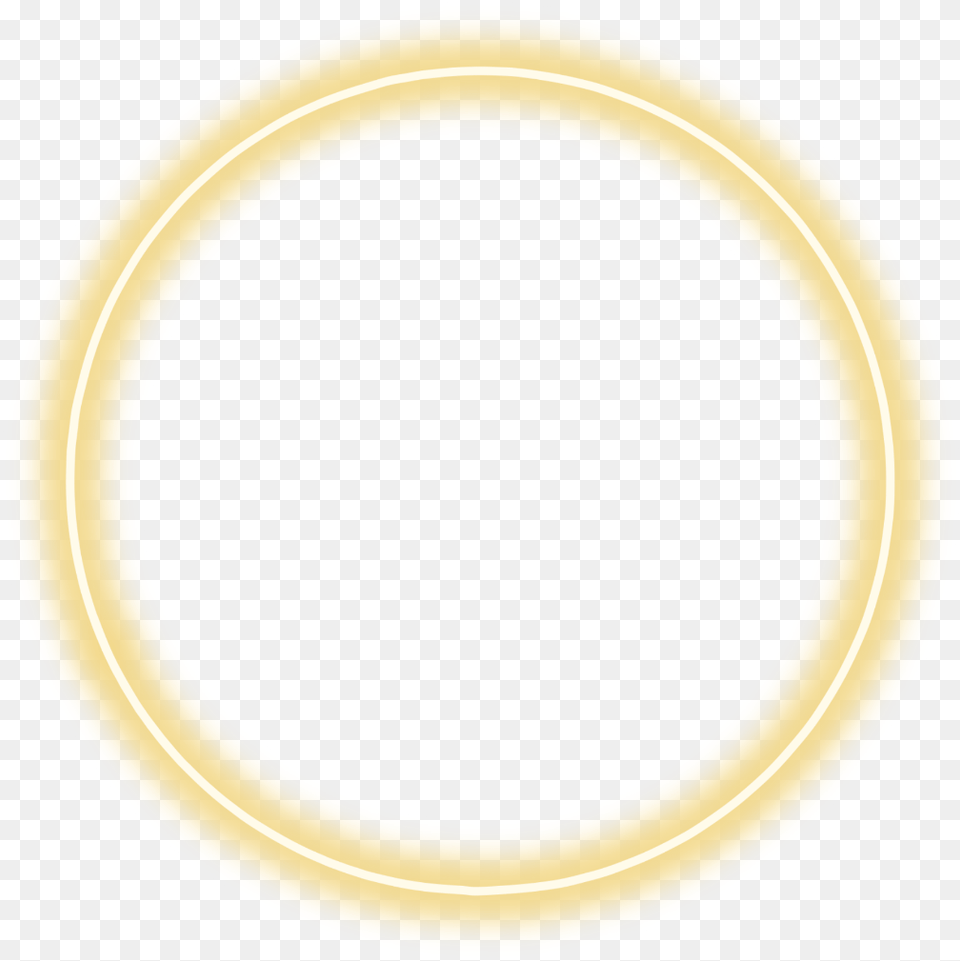 Yellow Neon Circle Neon Circle Yellow, Oval Png Image