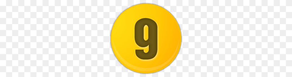 Yellow Number 9 Icon, Symbol, Text, Clothing, Hardhat Free Png