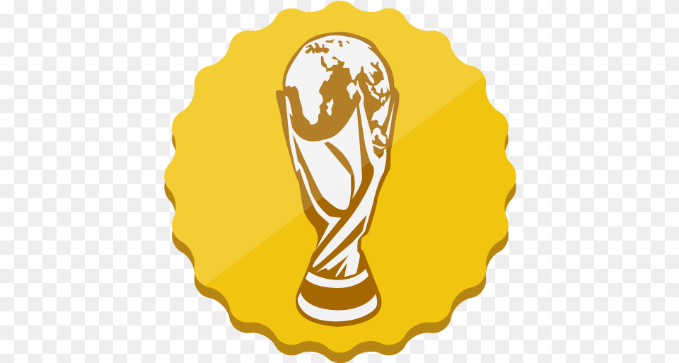 Yellow Orange Logo Airplane Line Font World Cup Icon, Trophy Png Image