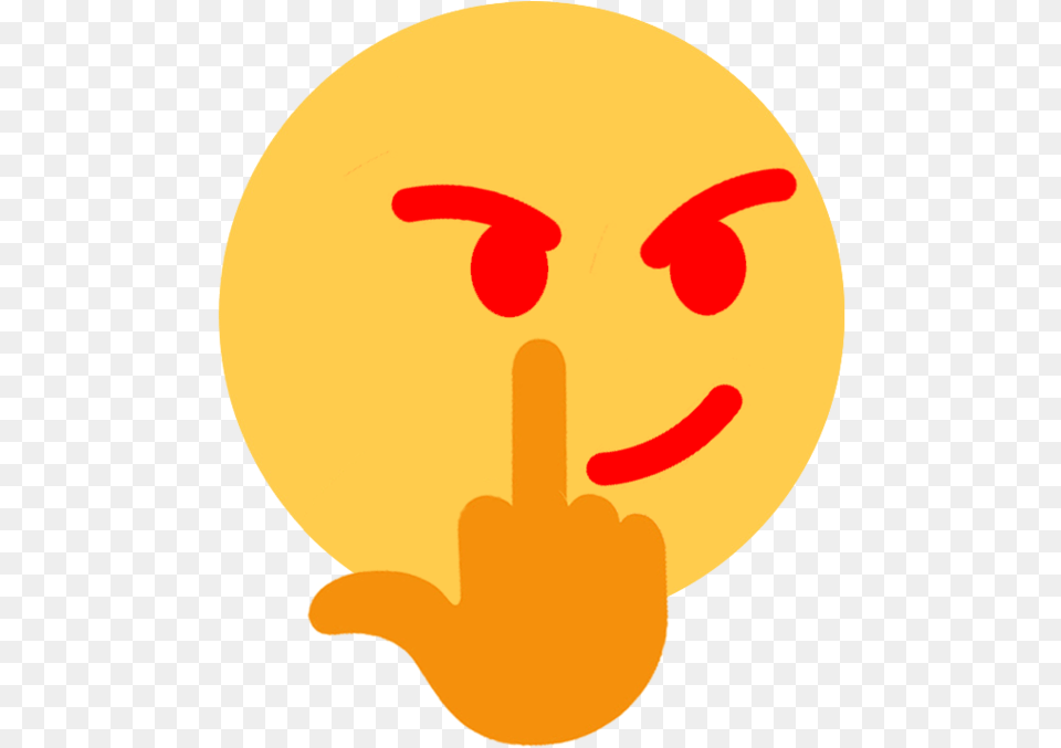 Yellow Orange Smile Emoticon Fuck You Emoji, Body Part, Finger, Hand, Person Free Png Download