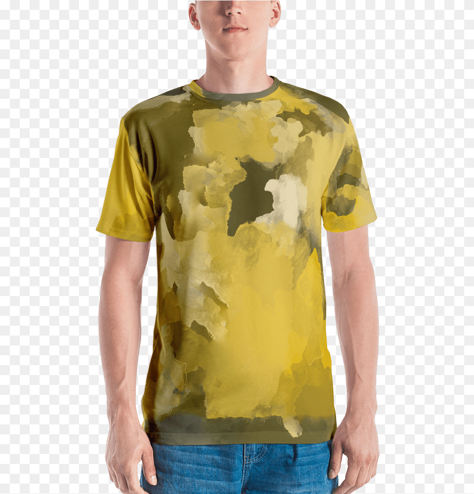 Yellow Orche Watercolor T Shirt T Shirt Zazuzedata T Shirt, Clothing, T-shirt, Adult, Jeans Free Transparent Png