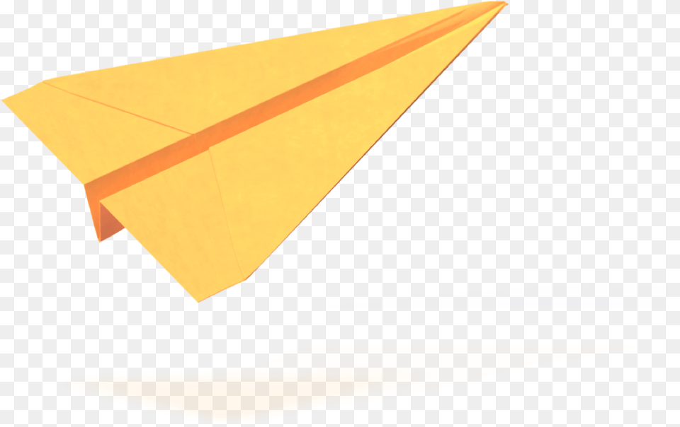 Yellow Origami Paper Plane, Art Free Png Download