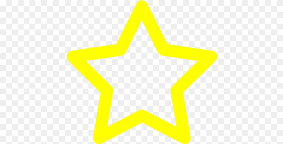 Yellow Outline Star Icon Star Icon Yellow, Star Symbol, Symbol, Cross Png