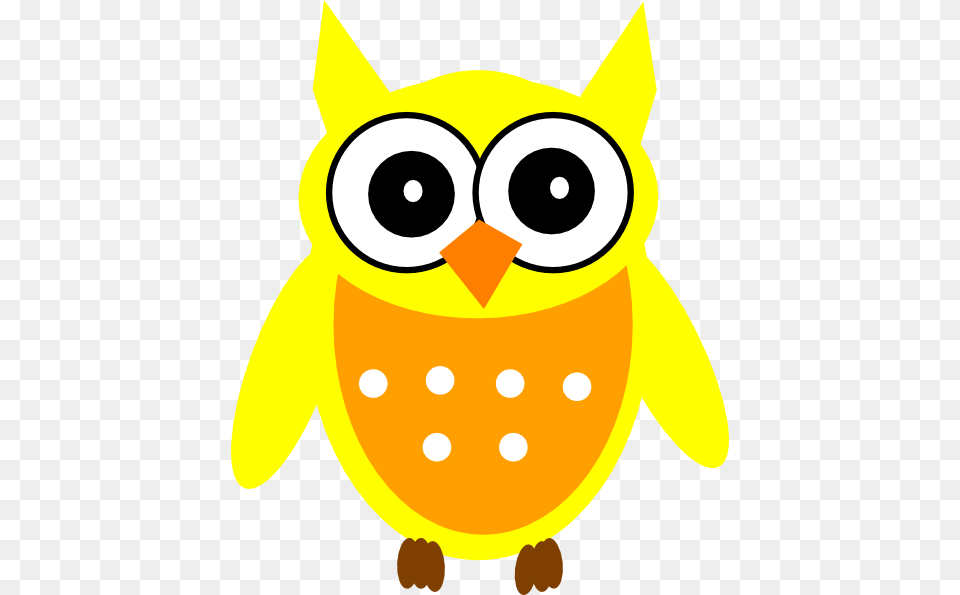Yellow Owl Clip Art, Animal, Bear, Mammal, Wildlife Png