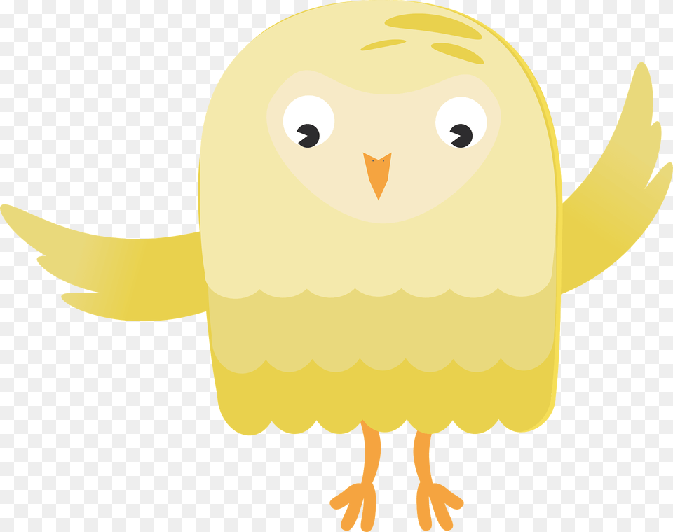 Yellow Owl Clipart, Animal, Bird Free Png