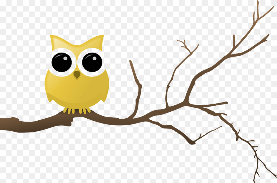 Yellow Owl Owls In Tree Clip Library Huge Freebie For Tree Branch, Animal, Kangaroo, Mammal, Bird Free Transparent Png
