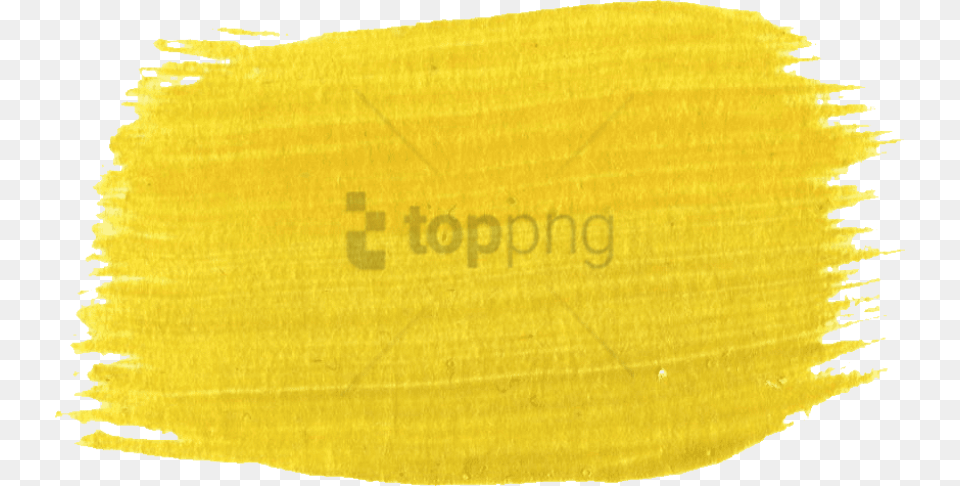 Yellow Paint Brush Stroke, Home Decor, Linen, Paper Free Png