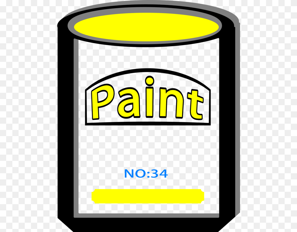 Yellow Paint Logo Brand, Mailbox, Tin, Can Free Png Download