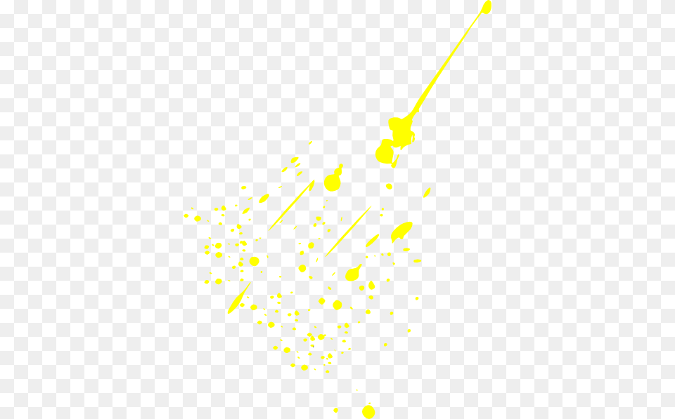 Yellow Paint Splash Gold Splatter Paint On White, Cutlery, Paper Free Png Download