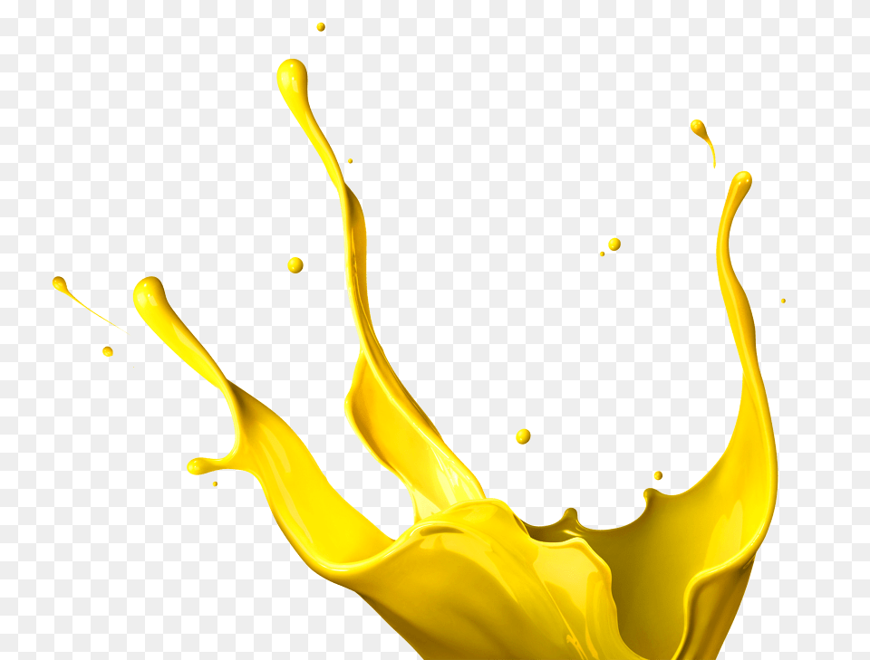 Yellow Paint Splatter, Beverage, Juice, Ball, Sport Png Image