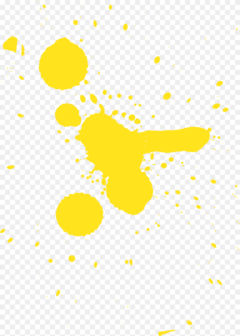Yellow Paint Splatter, Flare, Light, Person, Face Free Png Download