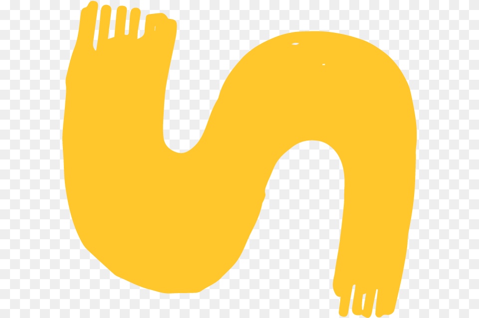 Yellow Paint Stroke Illustration, Cutlery, Fork Free Transparent Png