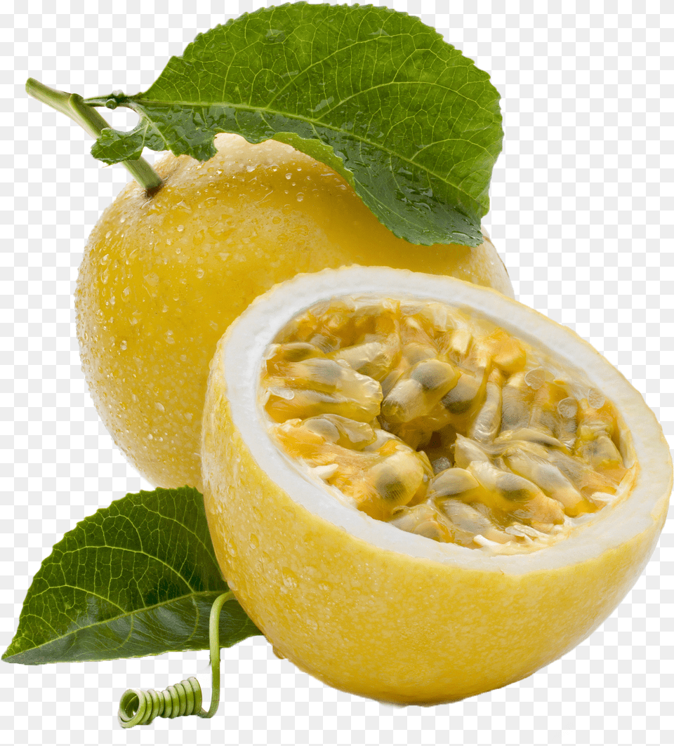 Yellow Passion Fruit, Food, Plant, Produce, Citrus Fruit Png Image