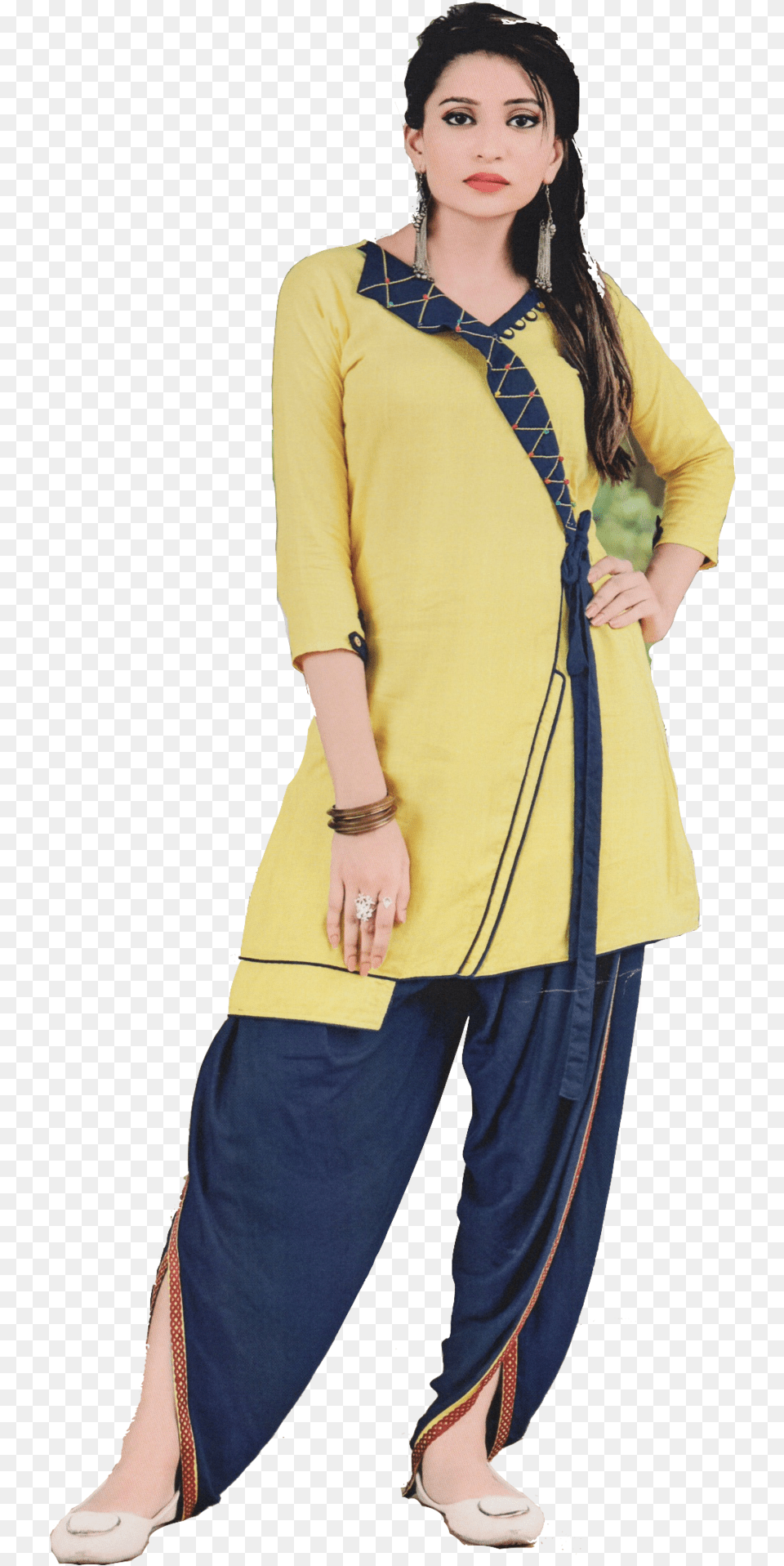 Yellow Patiyala Salwar Suit Patiyala, Sleeve, Clothing, Long Sleeve, Sandal Png