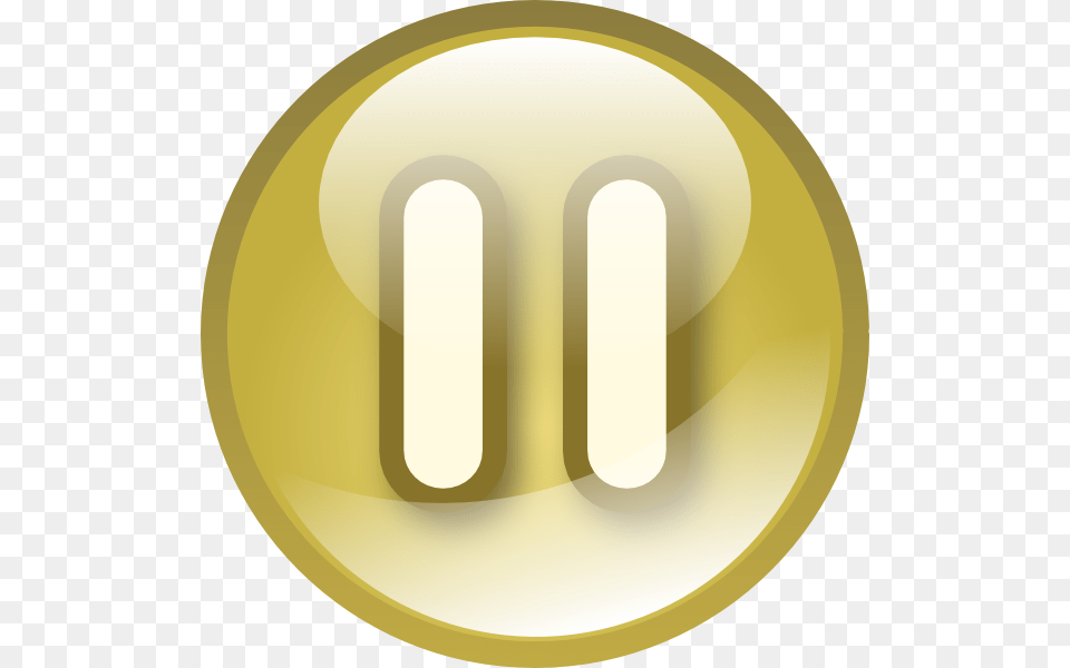 Yellow Pause Button, Gold, Clothing, Hardhat, Helmet Png Image