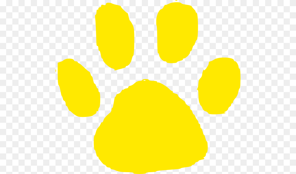 Yellow Paw Print Clipart Clip Art Images, Flower, Petal, Plant, Food Free Png Download