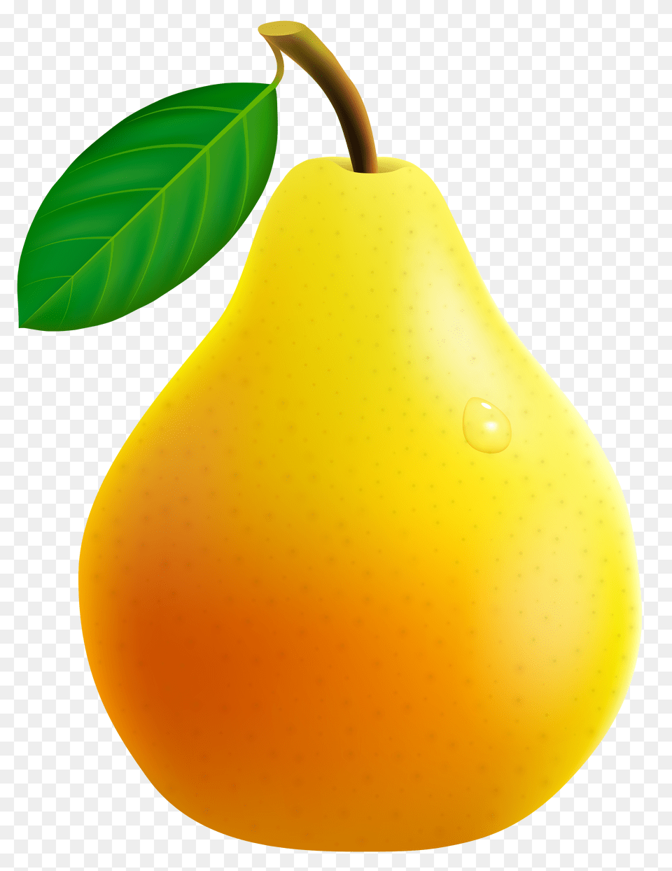 Yellow Pear Vector Clipart, Food, Fruit, Plant, Produce Png