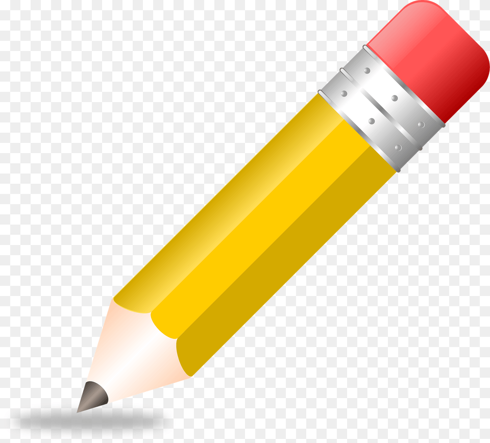 Yellow Pencil Clipart, Rocket, Weapon Png Image
