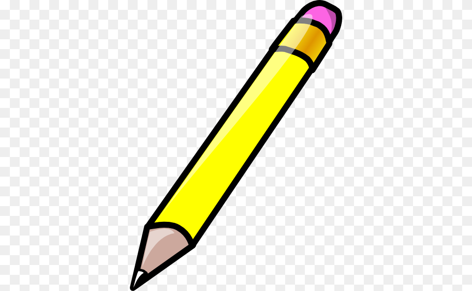 Yellow Pencil Cliparts, Rocket, Weapon Png Image
