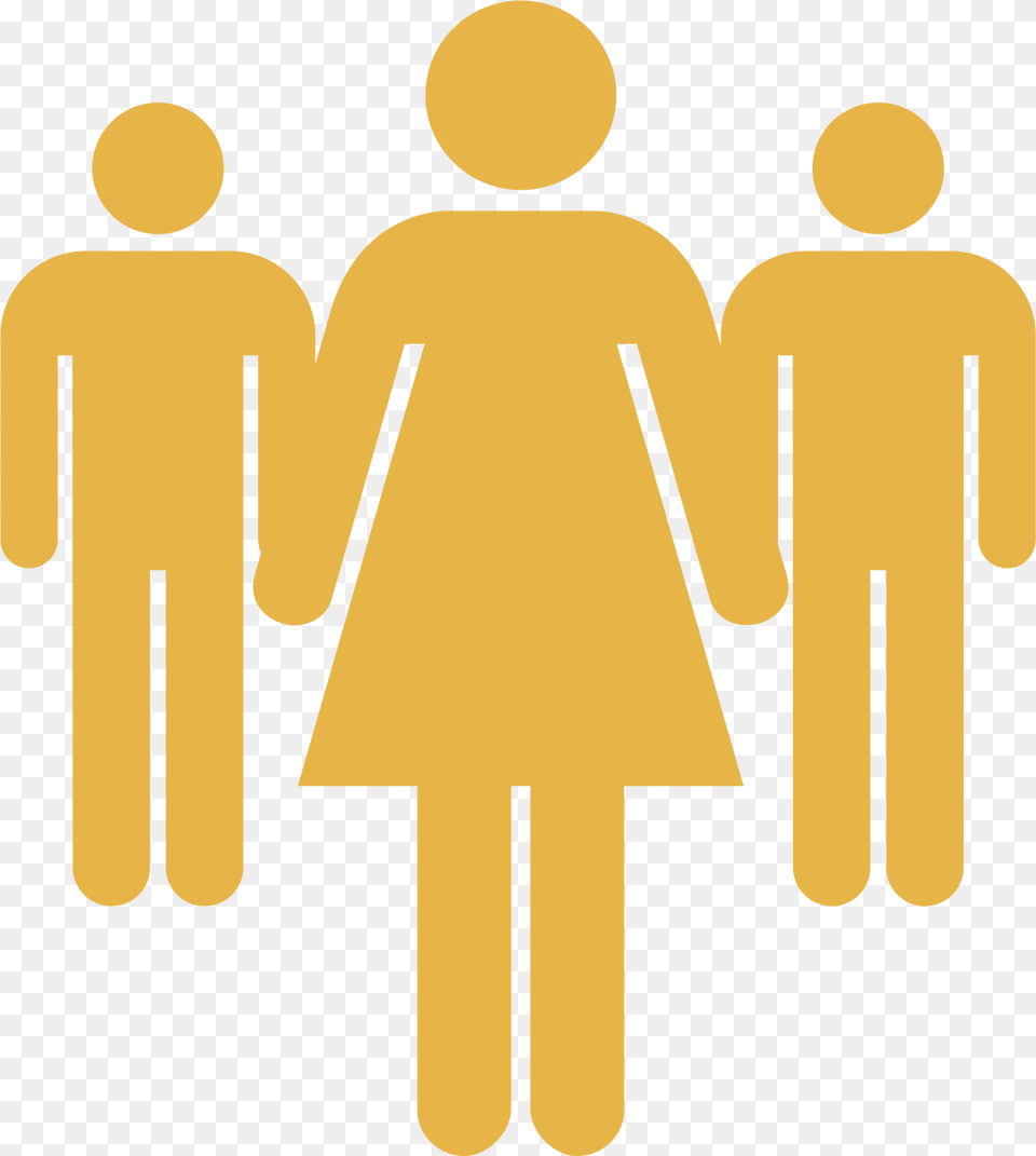 Yellow Person Icon Group Of Yellow People, Clothing, Coat, Sign, Symbol Free Png Download
