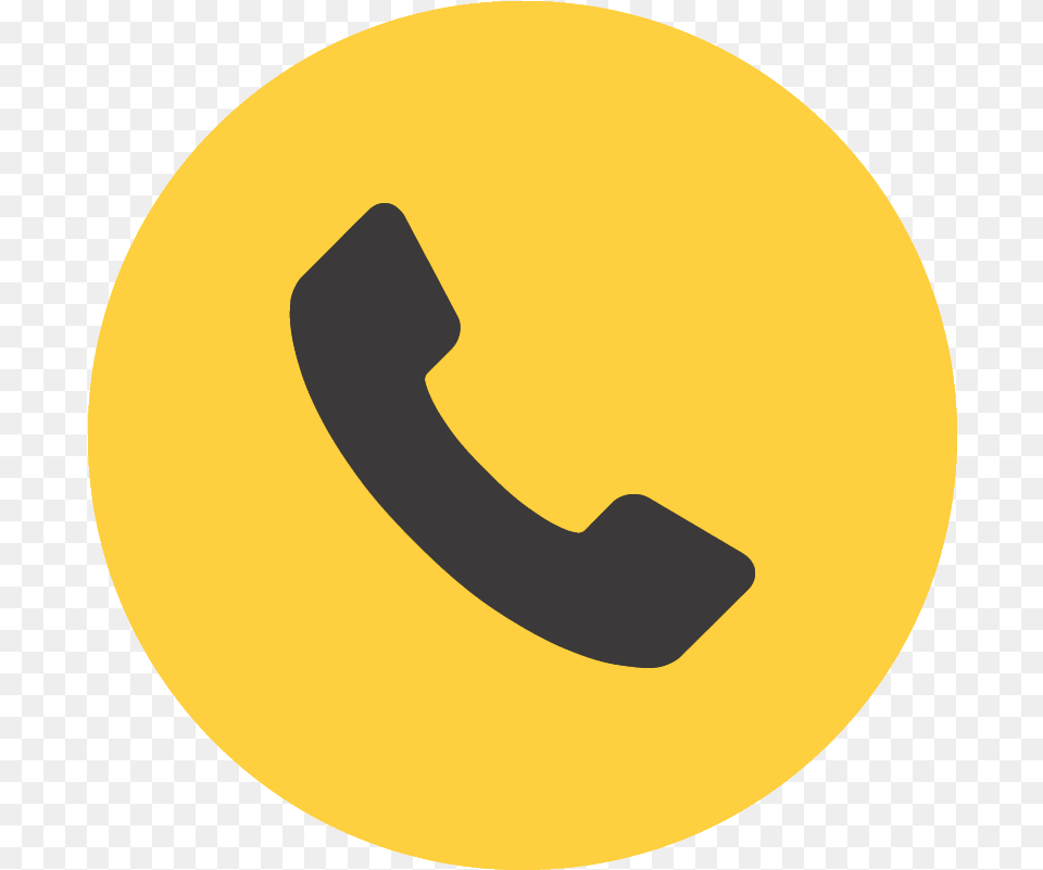 Yellow Phone Icon, Symbol, Sign, Astronomy, Moon Free Png Download