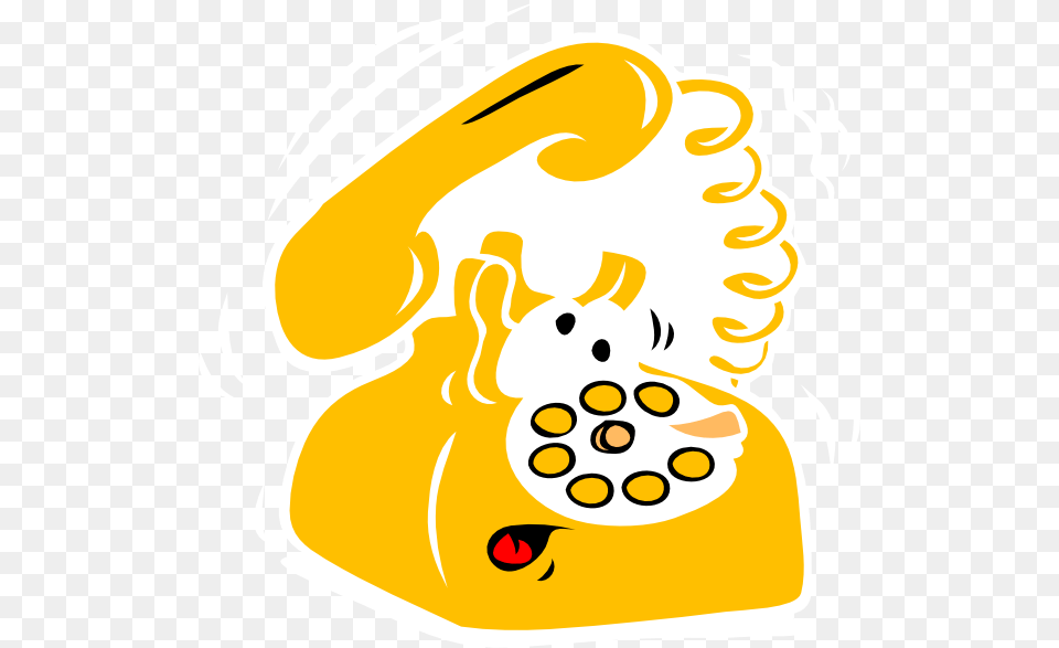 Yellow Phone Svg Clip Arts, Electronics, Dial Telephone Png Image