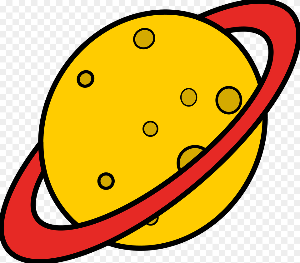 Yellow Planet With A Red Ring Clipart, Astronomy, Outer Space, Toy Free Png Download