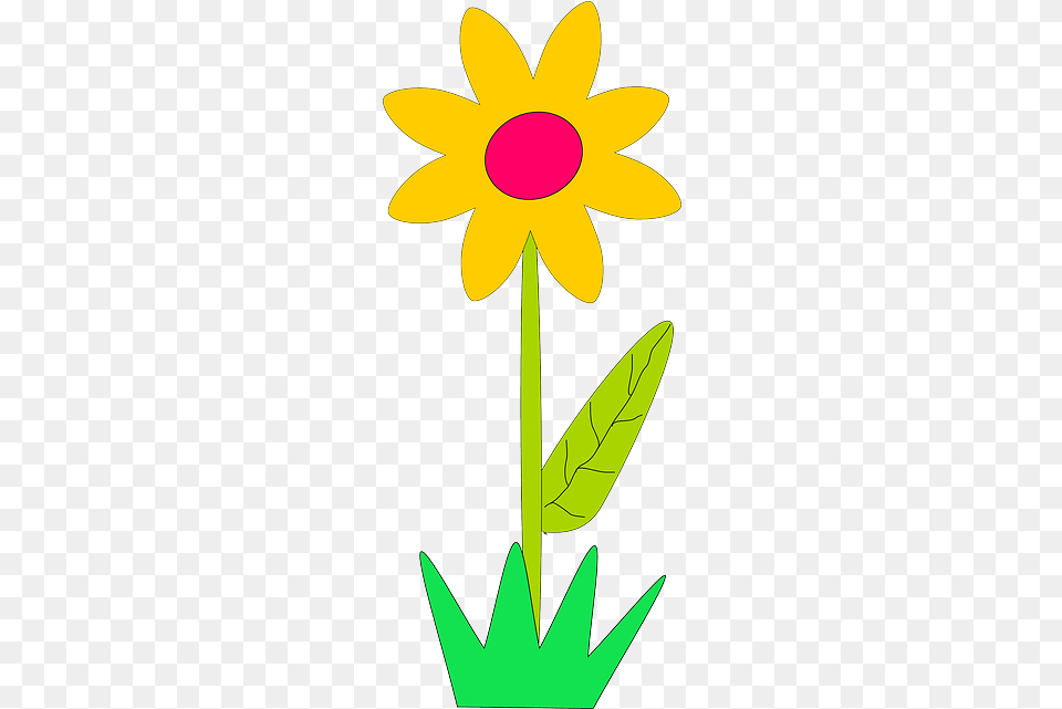Yellow Plants Sun Flower Flowers Cartoon Border Cartoon Flower Gif, Daisy, Plant, Daffodil, Petal Png