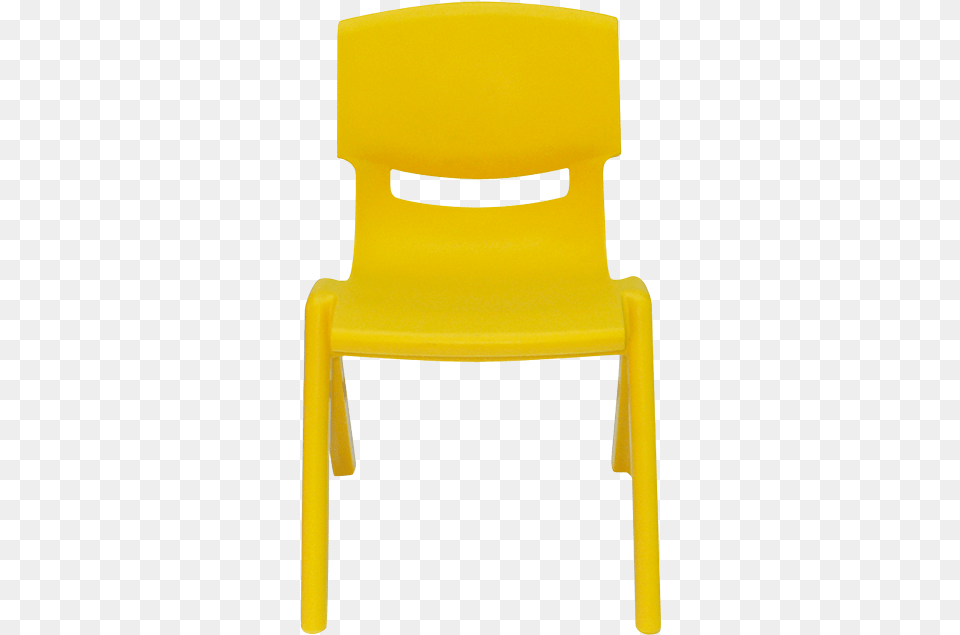 Yellow Plastic Chair, Furniture Free Png Download