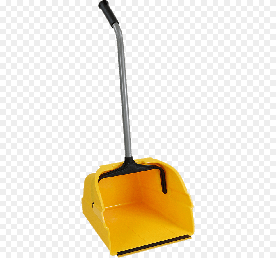 Yellow Plastic Dustpan With Long Handle, Device, Grass, Lawn, Lawn Mower Png Image