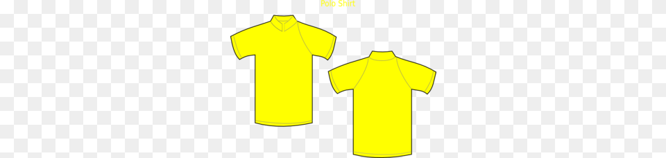 Yellow Polo Shirt Clip Art, Clothing, T-shirt Free Png