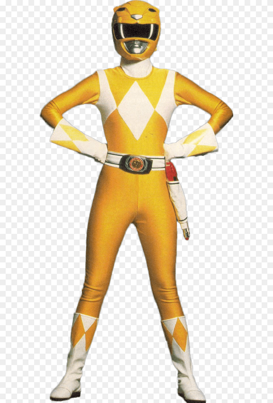 Yellow Power Ranger Mighty Morphin Power Rangers Yellow Ranger, Clothing, Costume, Person, Adult Png Image