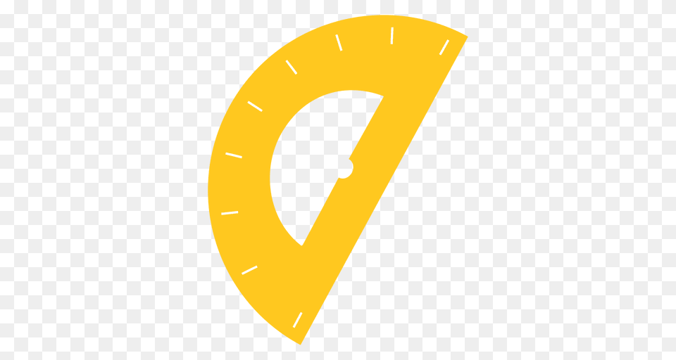 Yellow Protractor Icon, Number, Symbol, Text Png Image