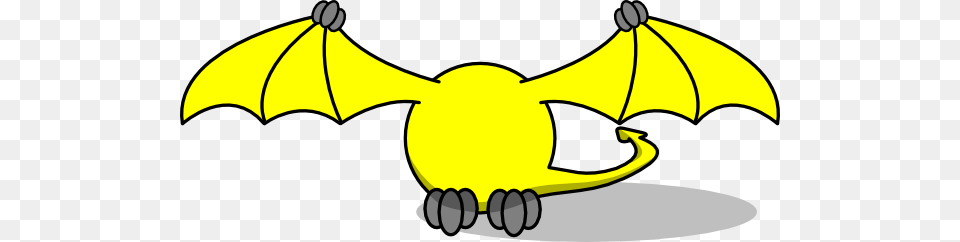 Yellow Pterodactyl Body Only Clip Art, Animal, Fish, Sea Life, Shark Free Png