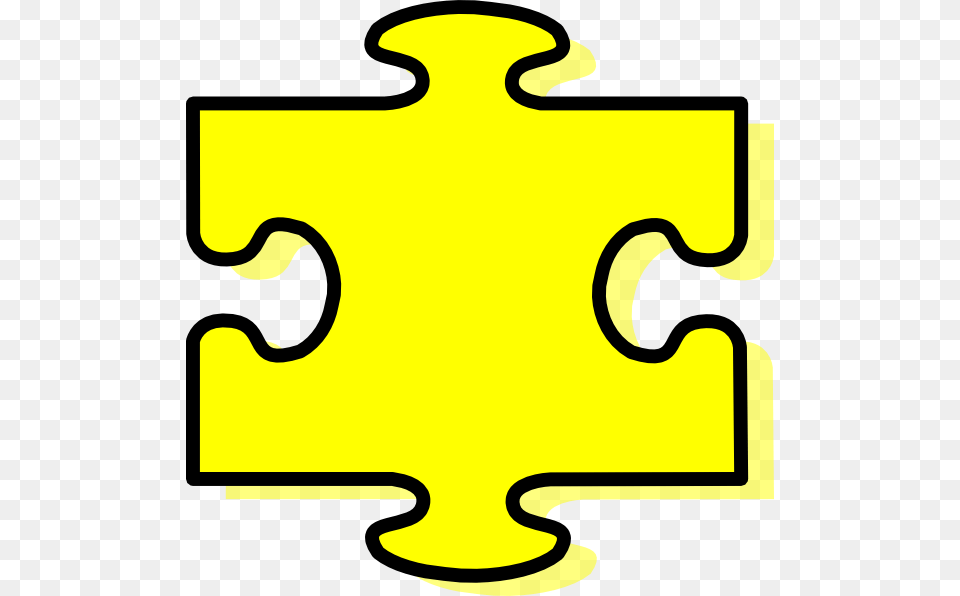 Yellow Puzzle Piece Clip Art, Game, Jigsaw Puzzle Free Png Download