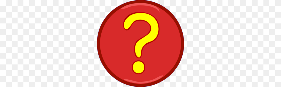 Yellow Question Mark Inside Red Circle Clip Art, Disk, Logo, Symbol Free Png