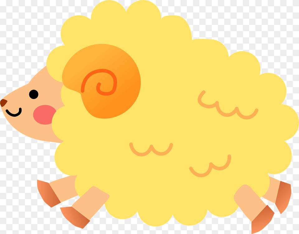 Yellow Ram Clipart, Animal Free Transparent Png