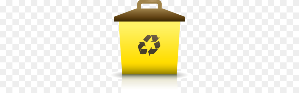 Yellow Recycling Container Clip Art, Recycling Symbol, Symbol Free Png