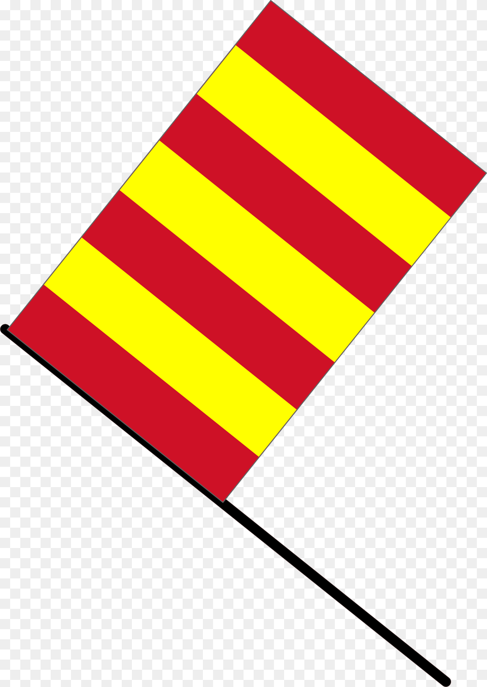 Yellow Red Stripped Flag Yellow And Red Striped Flag Png Image