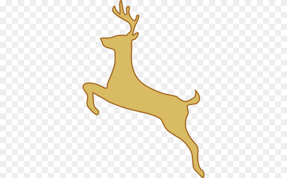 Yellow Reindeer Cliparts, Animal, Deer, Mammal, Wildlife Png Image