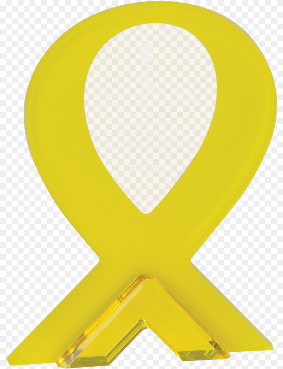 Yellow Ribbon, Trophy, Gold Free Png