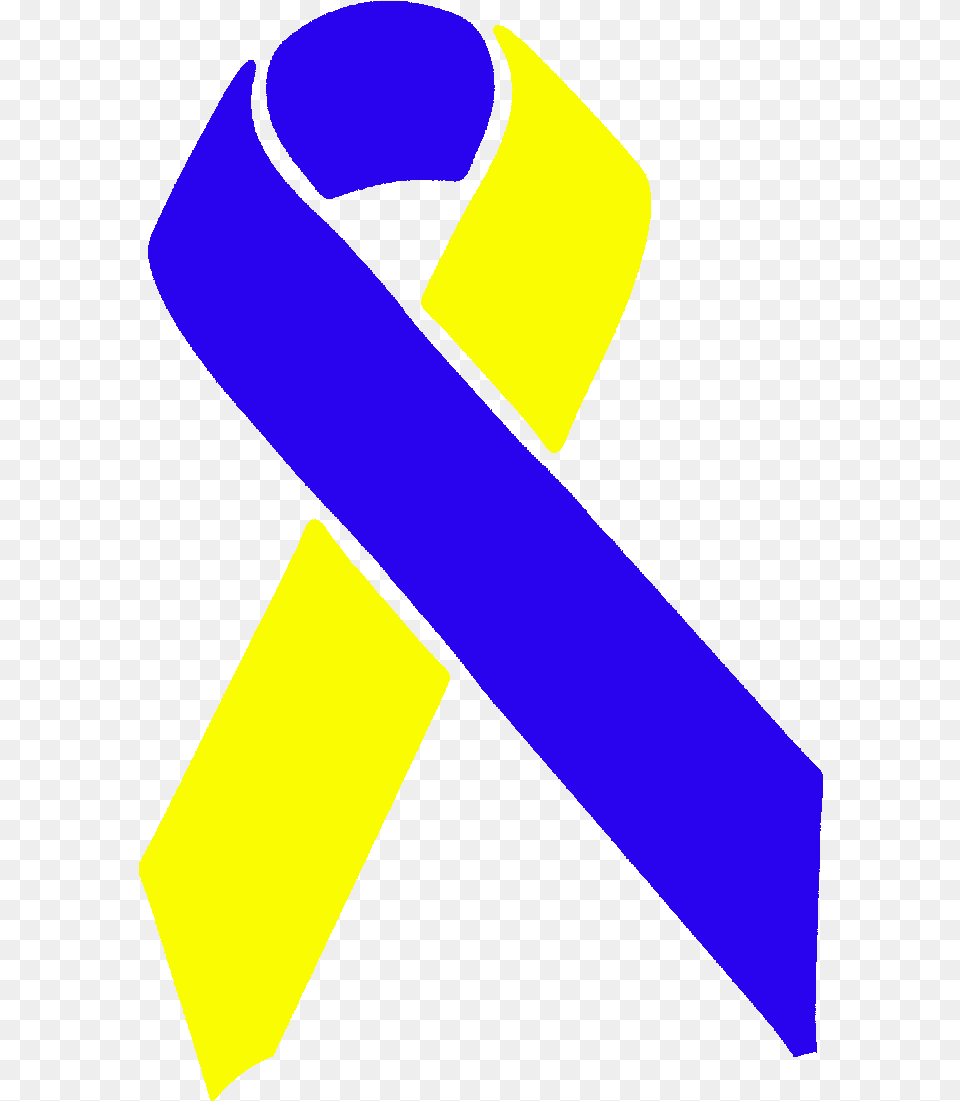 Yellow Ribbon Blue And Yellow Ribbon Clip Art, Person Free Png Download