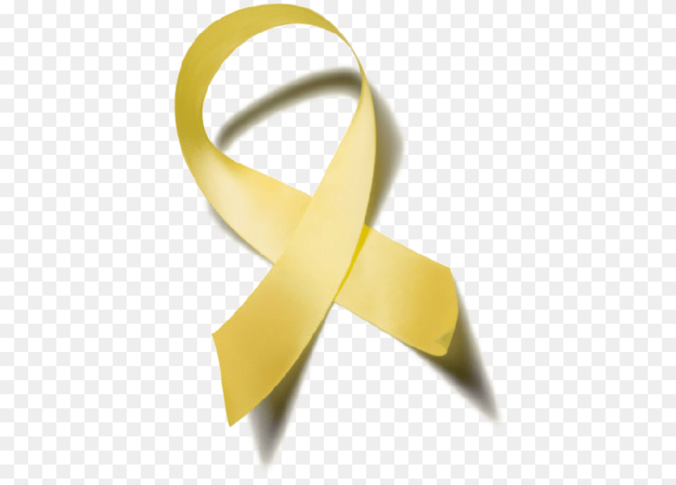 Yellow Ribbon Photos Mart Cancer Ribbon, Accessories, Formal Wear, Tie, Peel Free Png