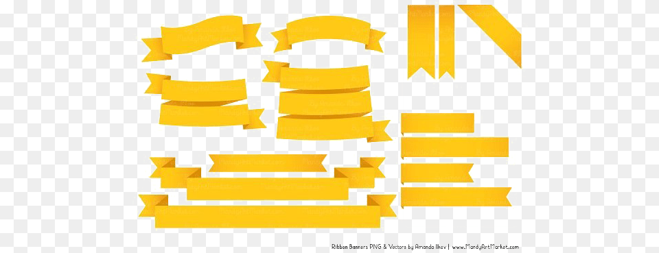 Yellow Ribbon Transparent Yellow Ribbon Banner Clipart, Art, Bulldozer, Collage, Machine Png