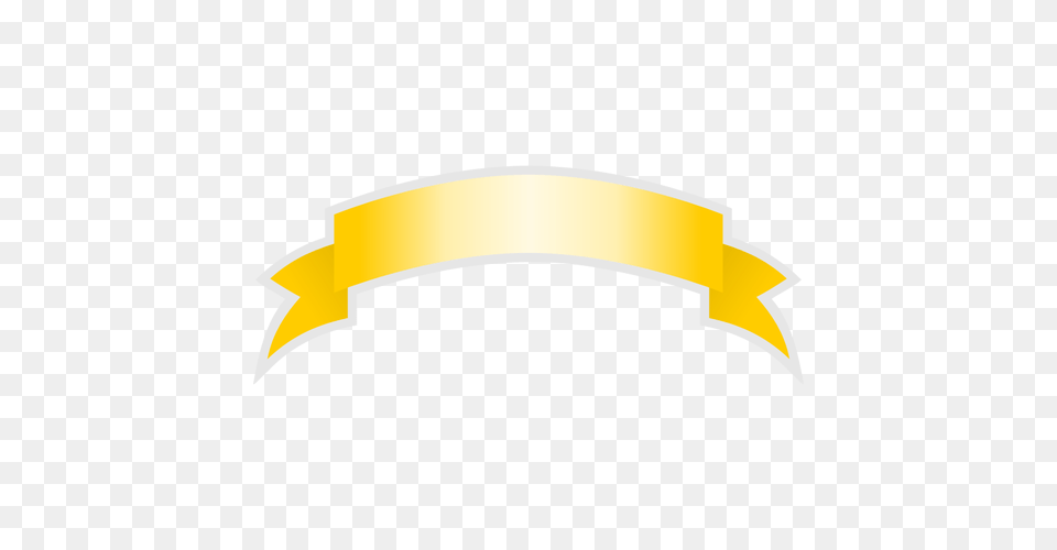 Yellow Ribbon Vector, Logo, Text Png