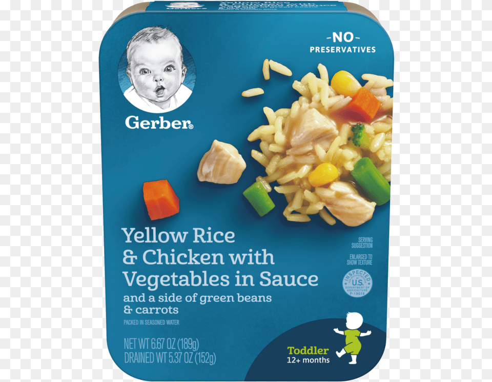 Yellow Rice Amp Chicken With Vegetables Mashed Potatoes Baby Food, Advertisement, Lunch, Meal, Poster Png