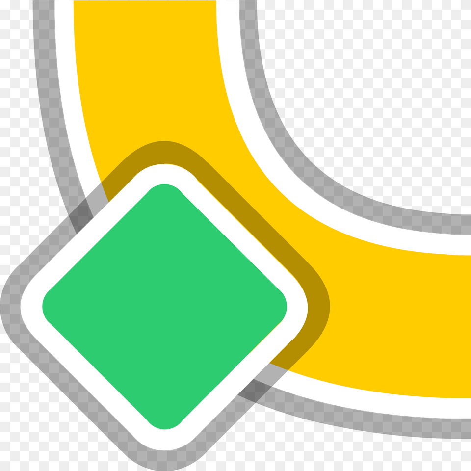 Yellow Road Green Sign Clipart, Banana, Food, Fruit, Plant Free Transparent Png