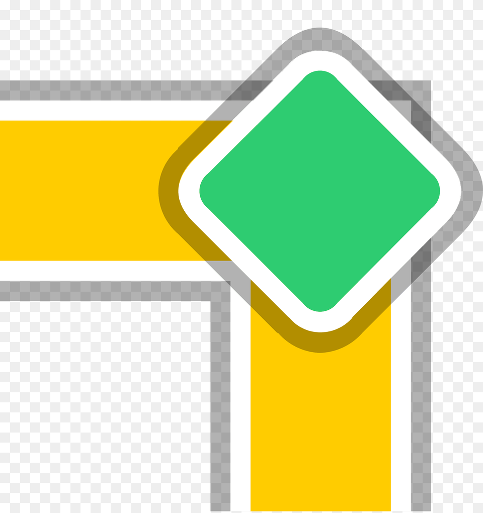 Yellow Road Green Sign Clipart, Symbol, Road Sign, Dynamite, Weapon Free Png